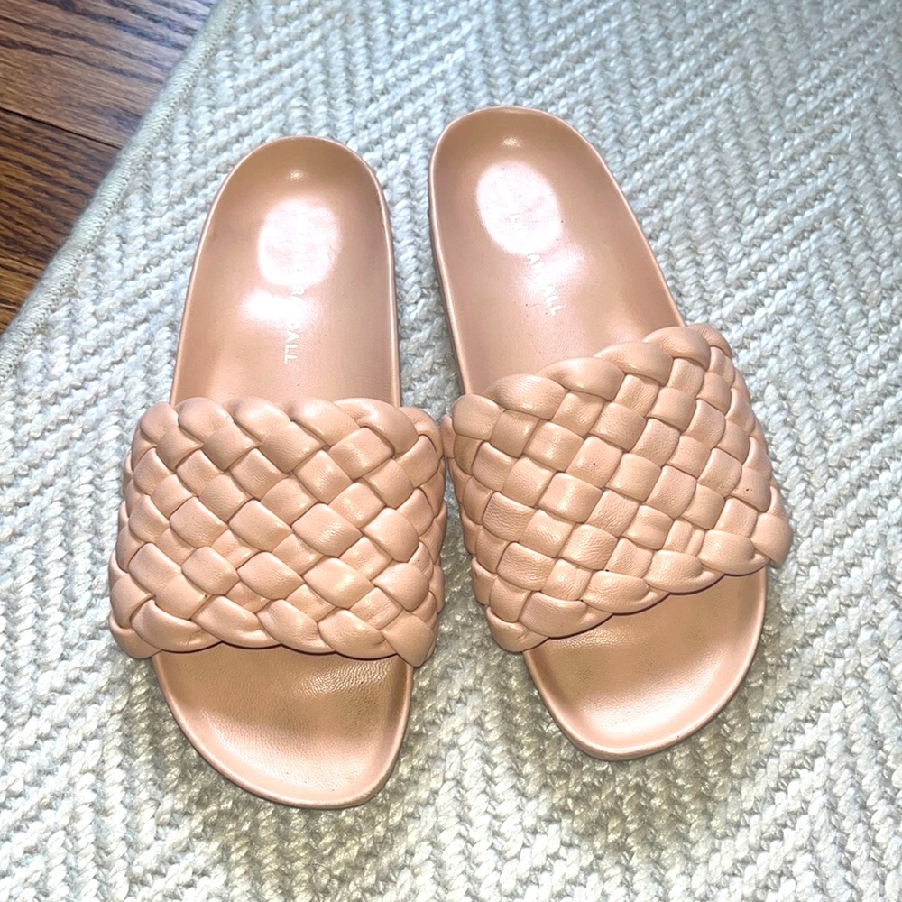 Loeffler Randall Pink Woven Sandals